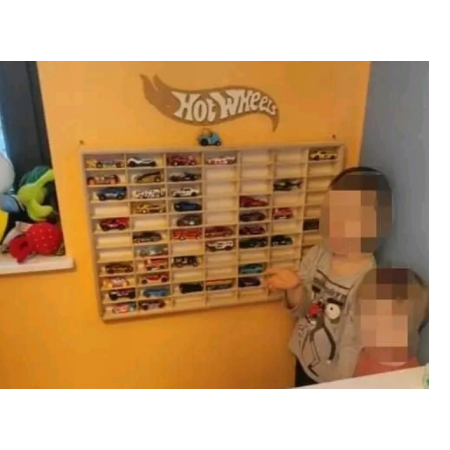 Półka na autka /resoraki typu HOT WHEELS do montażu